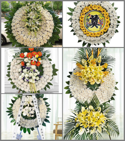 山西晋中昔阳县李家庄乡铺沟村花圈速递